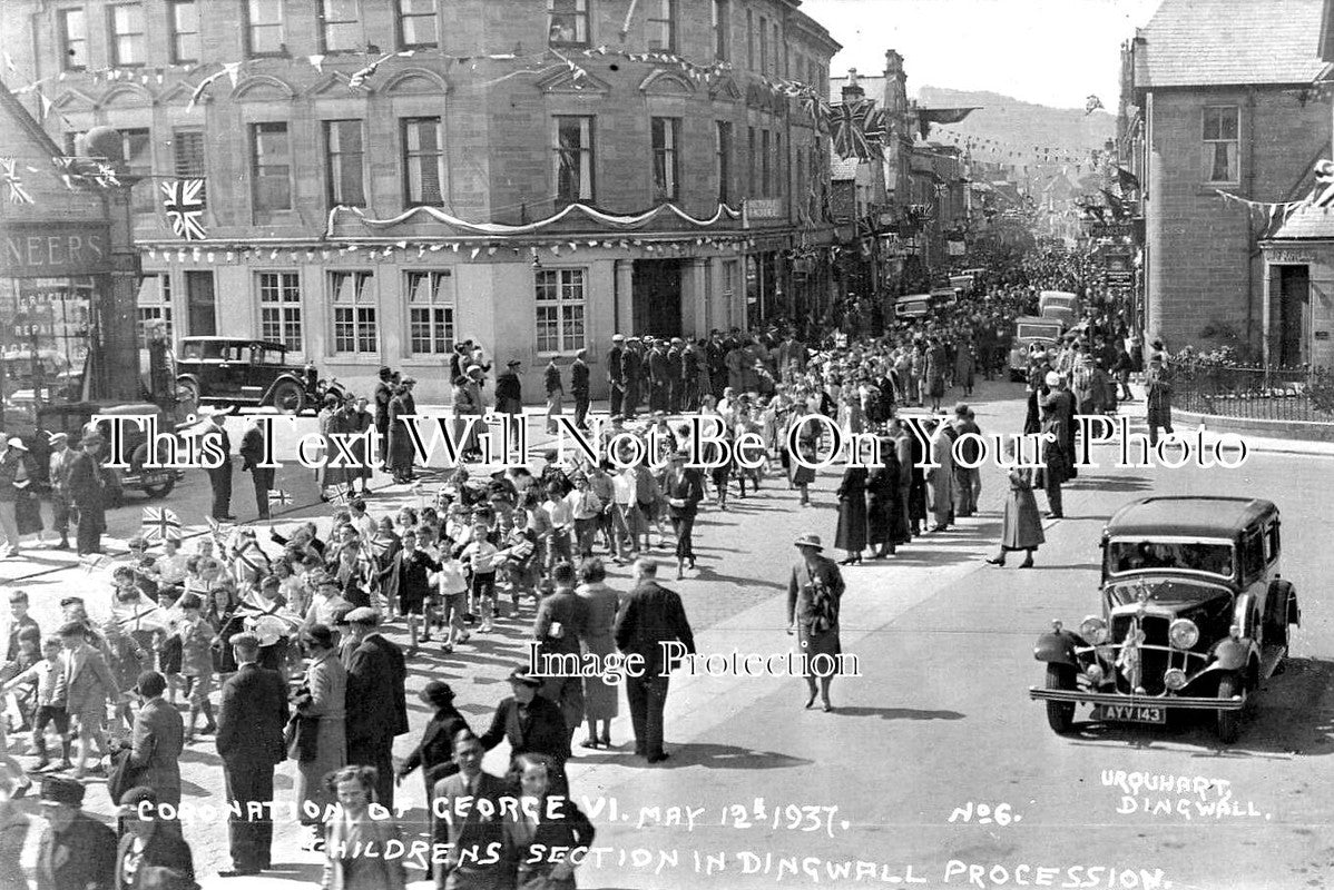 SC 1061 - Coronation Celebrations, Dingwall, Scotland 1937