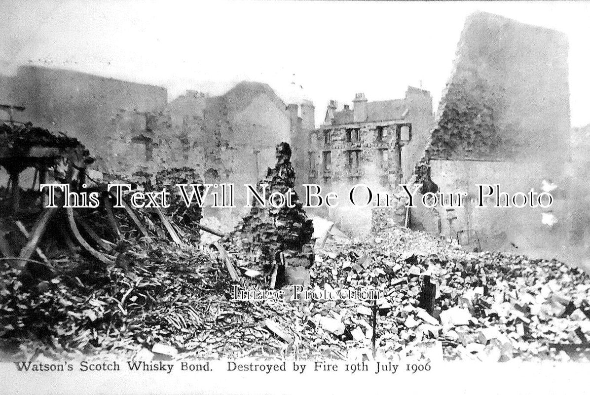 SC 1068 - Fire At Watsons Scotch Whiskey Bond, Dundee, Scotland 1906