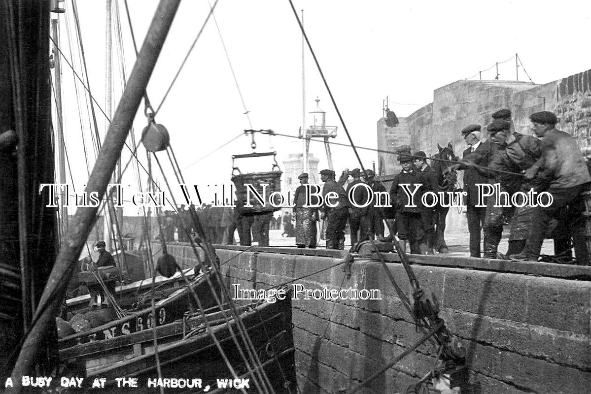 SC 1092 - Wick Harbour, Scotland c1920