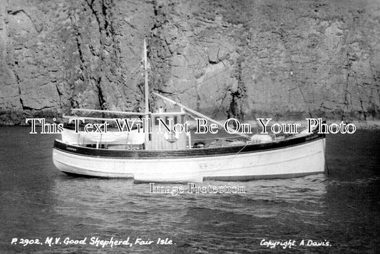 SC 1149 - MV Good Shepherd, Fair Isle, Scotland c1950