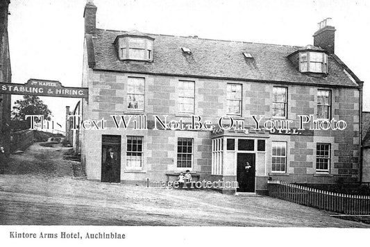 SC 1161 - Kintore Arms Hotel, Auchinblae, Kincardineshire, Scotland c1910