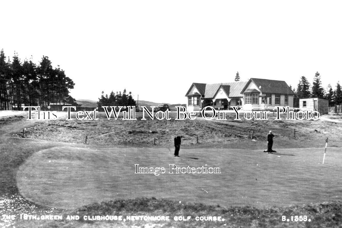 SC 1181 - The 18th Green & Clubhouse, Newtonmore, Inverness, Scotland