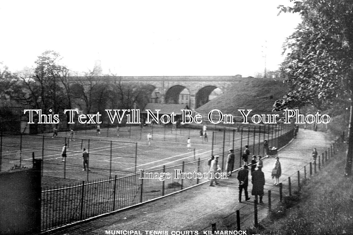 SC 1211 - Municipal Tennis Courts, Kilmarnock, Scotland c1943