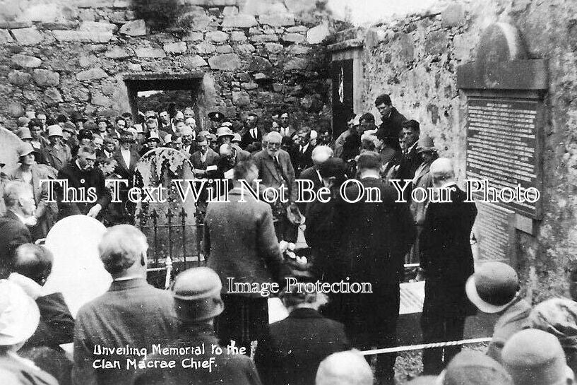 SC 1240 - Unveiling Clan Macrae Chief Memorial, Sutherland, Scotland
