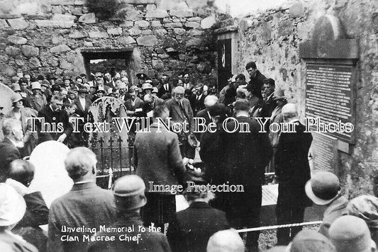 SC 1240 - Unveiling Clan Macrae Chief Memorial, Sutherland, Scotland