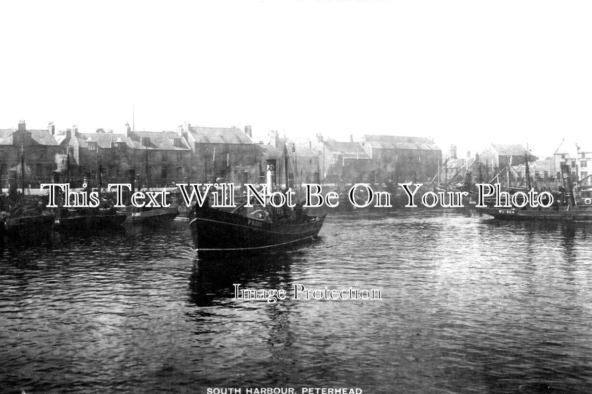 SC 1256 - South Harbour, Peterhead, Scotland c1920