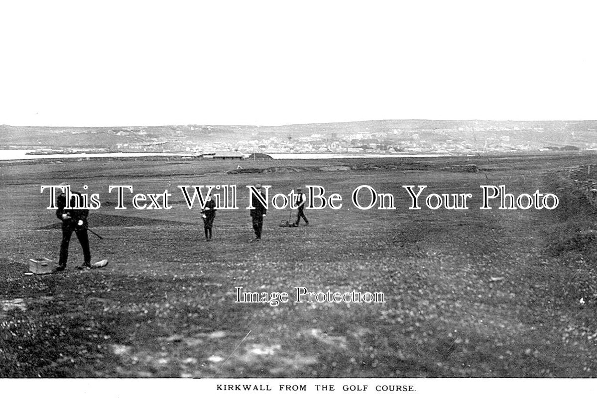 SC 1277 - Kirkwall From The Golf Course, Scotland c1917