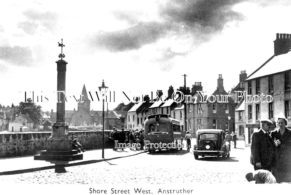 SC 1286 - Shore Street West, Anstruther, Scotland c1953