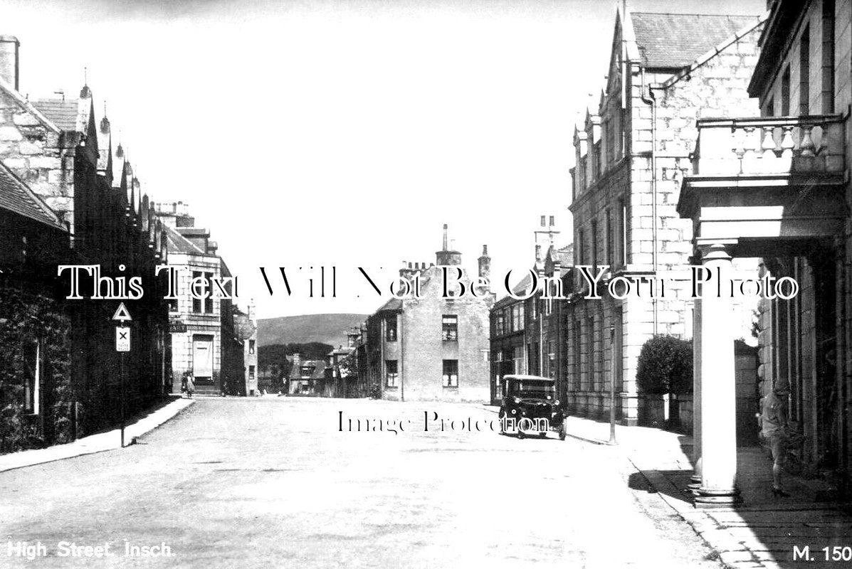 SC 1311 - High Street, Insch, Aberdeenshire, Scotland c1910