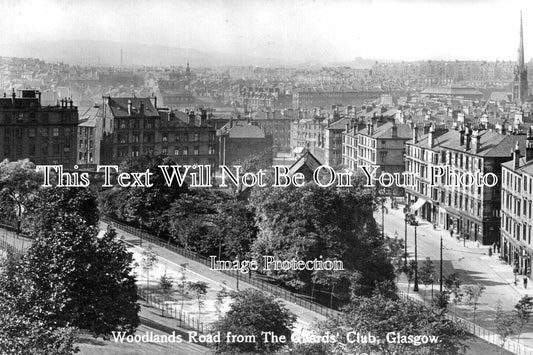SC 1467 - Woodlands Road From The Guards Club, Glasgow, Scotland