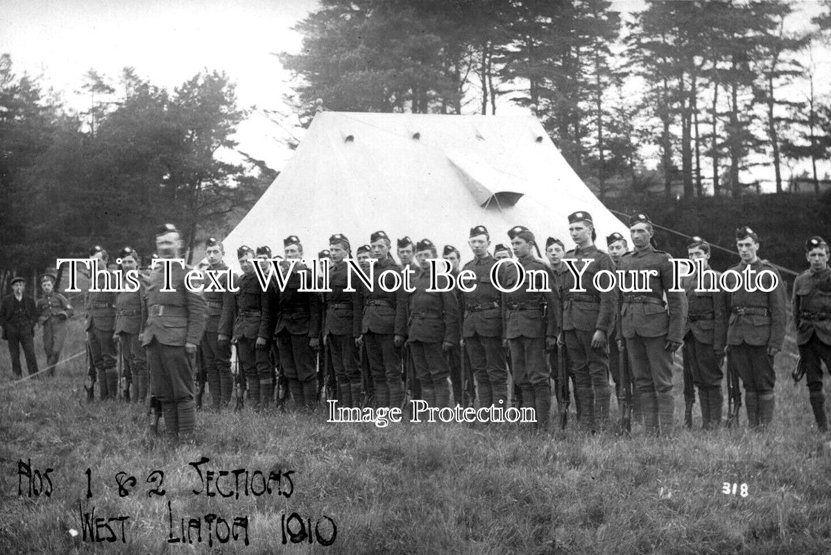 SC 1592 - West Linton Military Camp, Eddleston, Scotland 1910