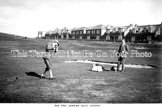 SC 1619 - 2nd Tee, Girvan Golf Course, Ayrshire, Scotland c1920