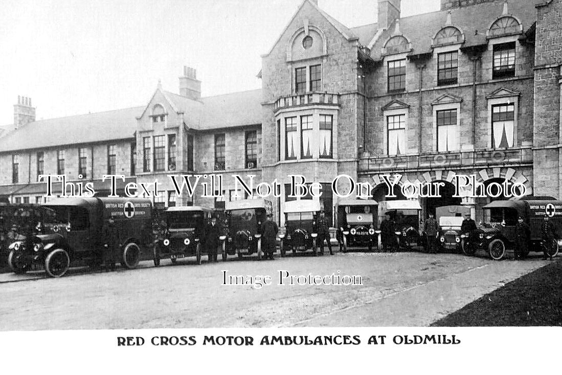 SC 1626 - Red Cross Motor Ambulances, Oldmill, Aberdeen, Scotland