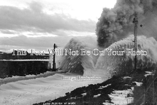 SC 1640 - Steam Train Snow Plough, Wick Railway, Scotland