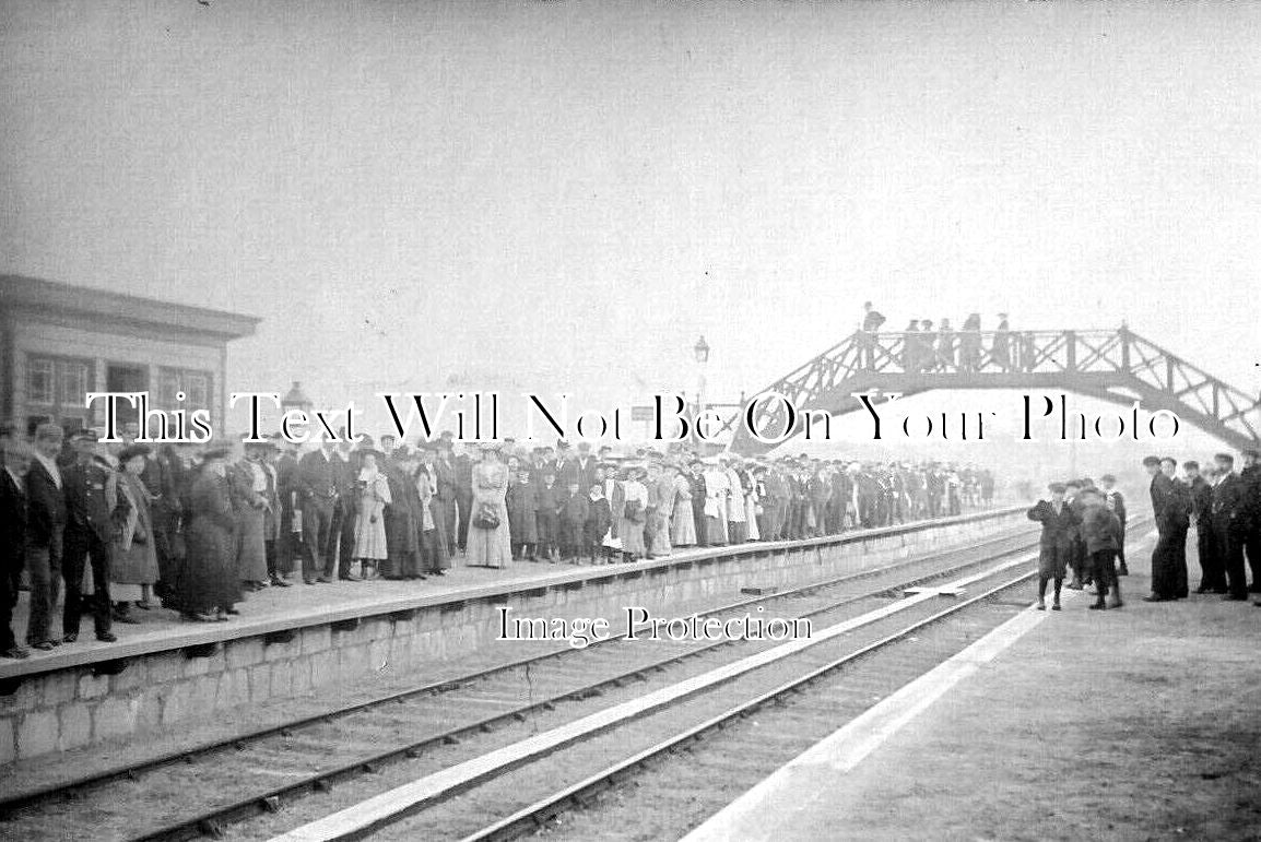 SC 1672 - Kemnay Railway Station, Kings Visit To Aberdeen, Scotland 1906