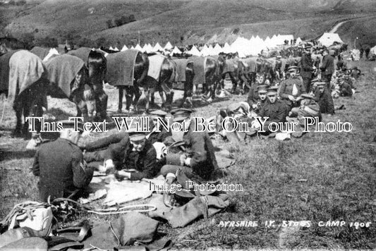 SC 1715 - Stobs Military Camp, Hawick, Ayrshire, Scotland 1905
