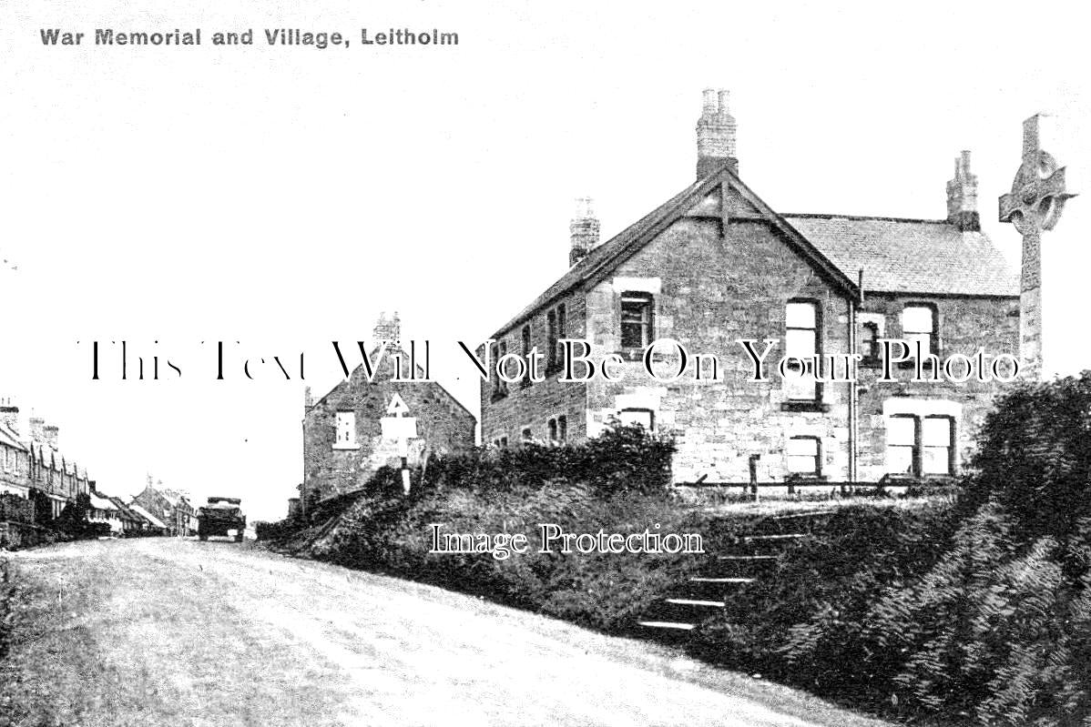 SC 174 - War Memorial & Village, Leitholm, Scotland