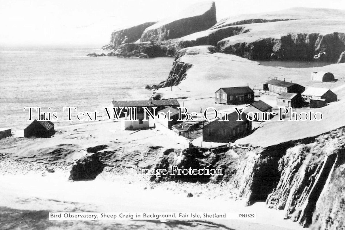 SC 1761 - Bird Observatory, Sheep Craig, Fair Isle, Shetland, Scotland