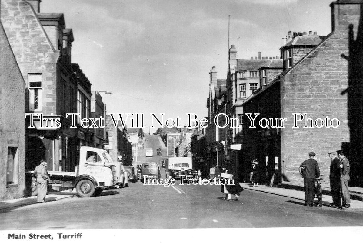 SC 1783 - Main Street, Turriff, Scotland c1959