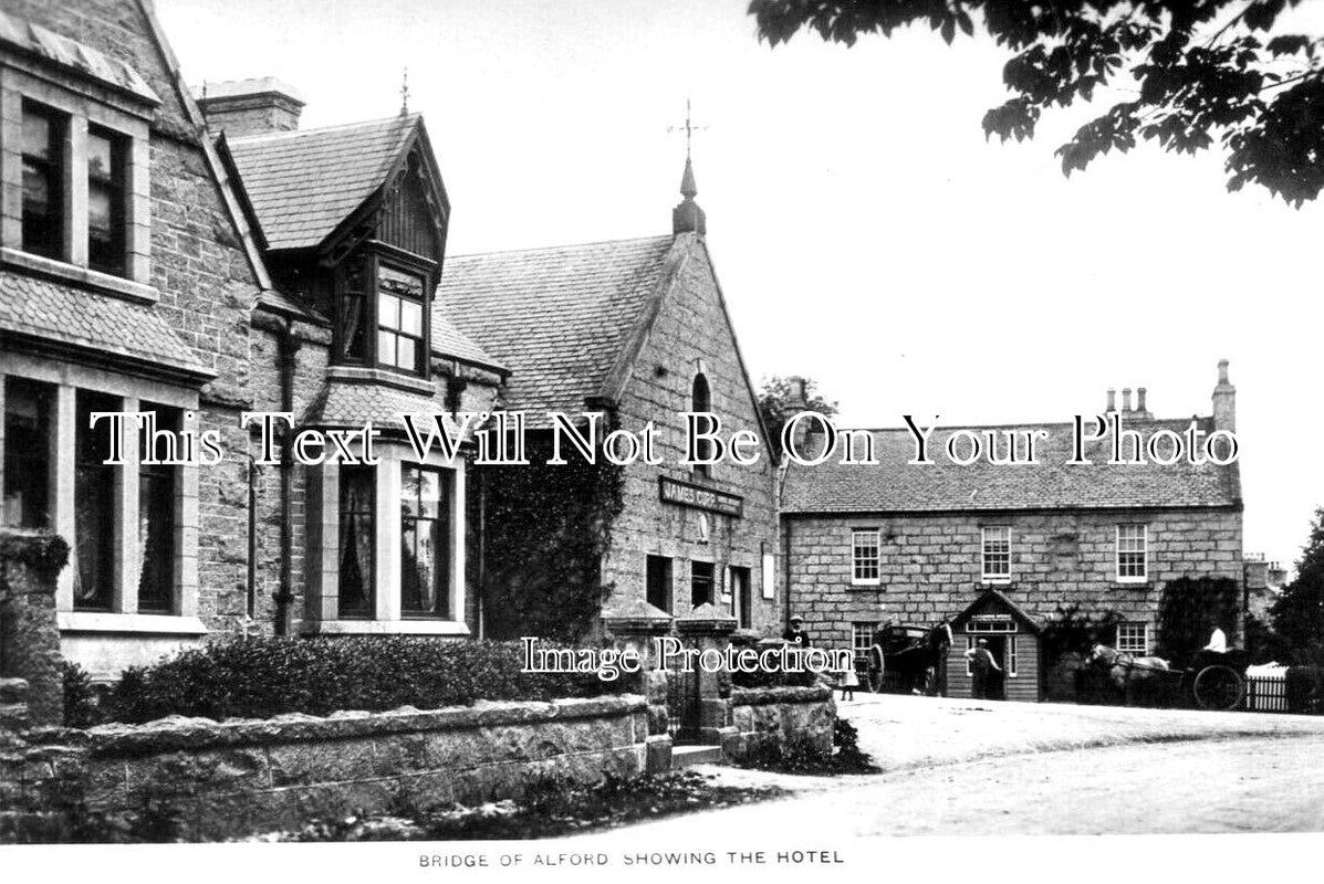 SC 1786 - Bridge Of Alford Hotel, Scotland c1910