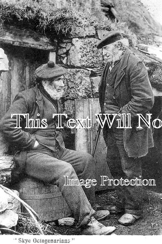 SC 1803 - Skye Octogenarians, Isle Of Skye, Scotland c1905