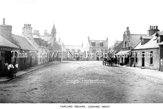 SC 182 - The Square Looking West, Tarland, Scotland c1910