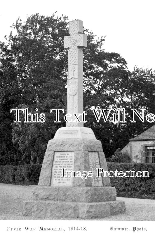 SC 1820 - Fyvie War Memorial, Scotland