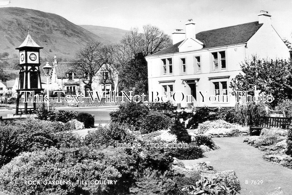 SC 1831 - Rock Gardens, Tillicoultry, Clackmannan, Scotland c1962
