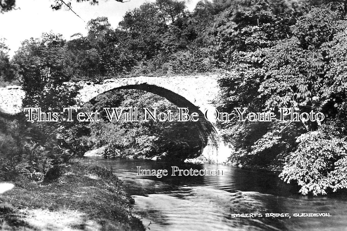 SC 1833 - St Serfs Bridge, Glendevon, Scotland c1932