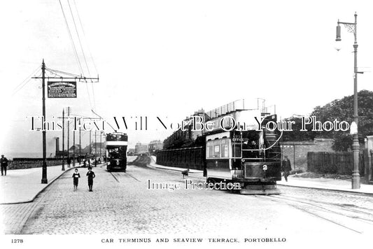 SC 1854 - Car Terminus & Seaview Terrace, Portbello, Edinburgh, Scotland