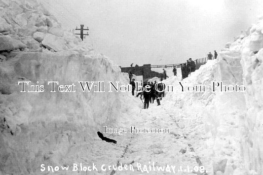 SC 1859 - Snow Block, Cruden Railway, Scotland 1909