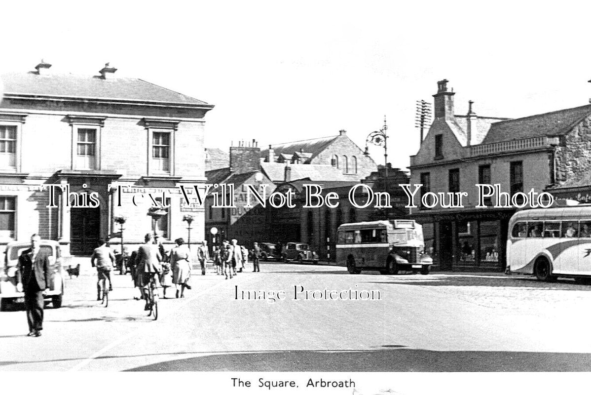 SC 1880 - The Square, Arbroath, Scotland c1948