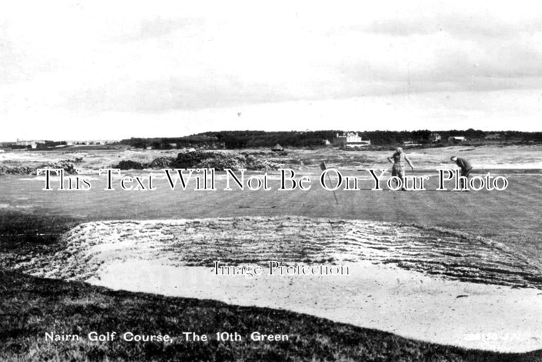 SC 1890 - Nairn Golf Course, 10th Green, Scotland