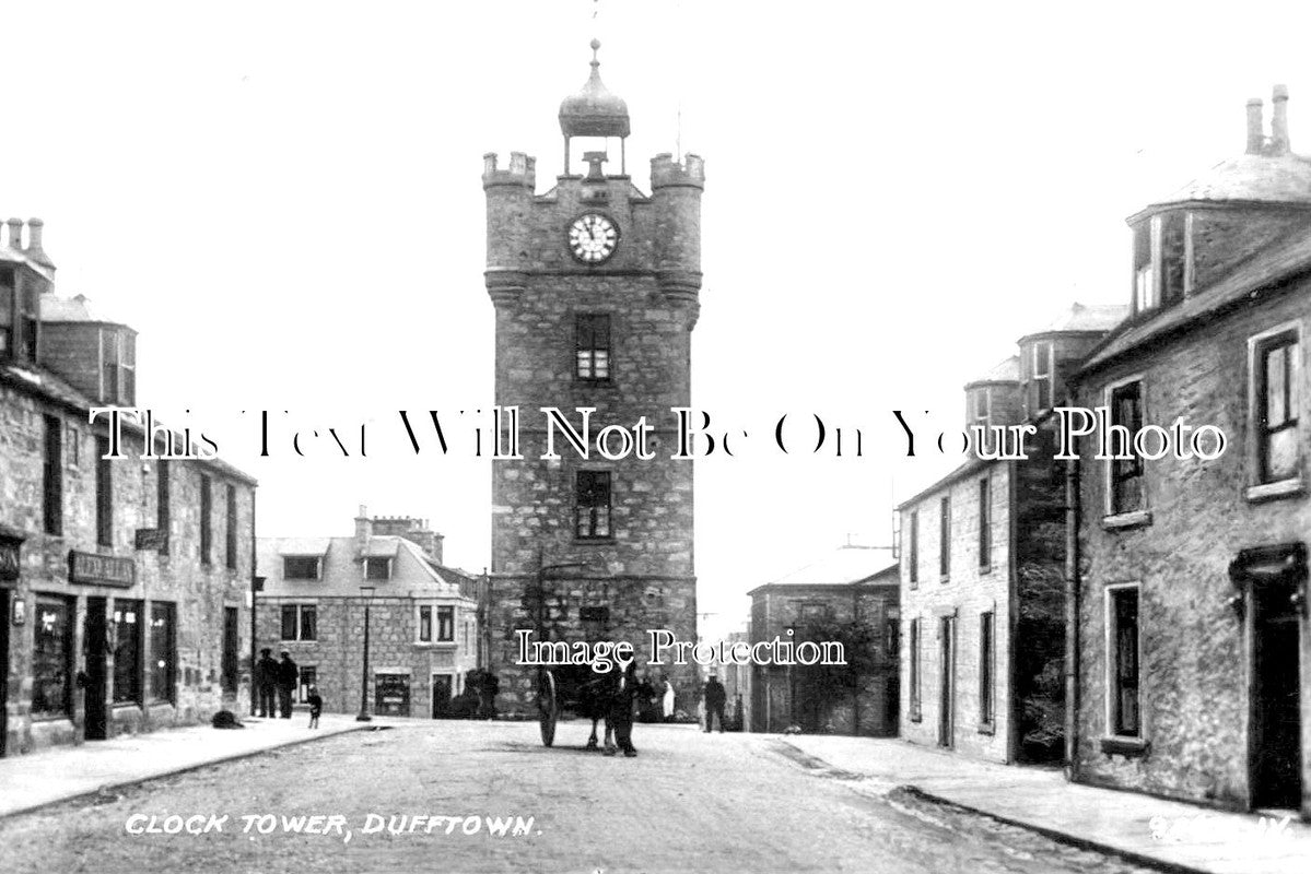 SC 1933 - Clock Tower, Dufftown, Banffshire, Scotland