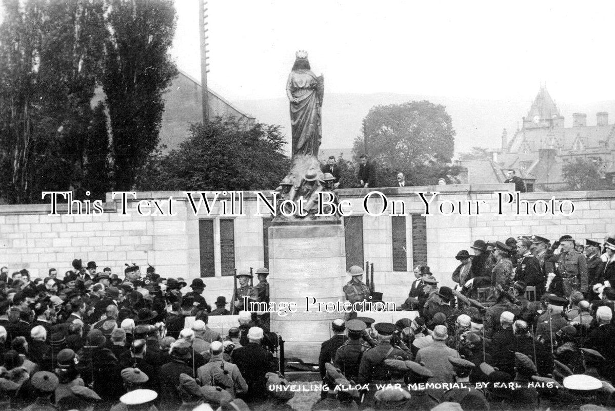 SC 1964 - Unveiling Alloa War Memorial, Scotland