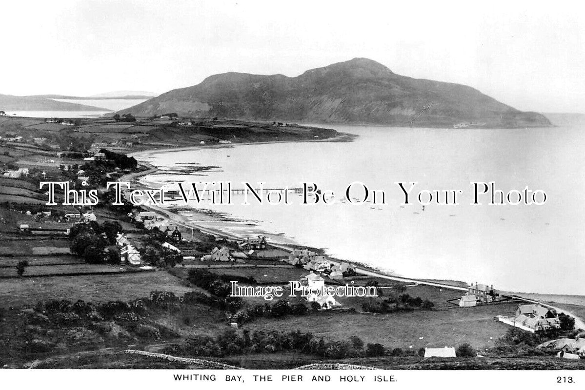 SC 1965 - Whiting Bay Pier & Holy Isle, Scotland