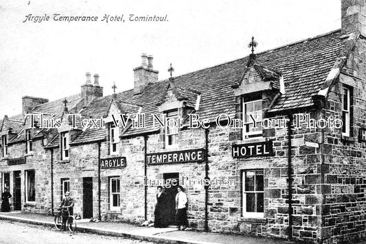 SC 203 - Argyle Temperance Hotel, Tomintoul, Moray, Scotland c1910