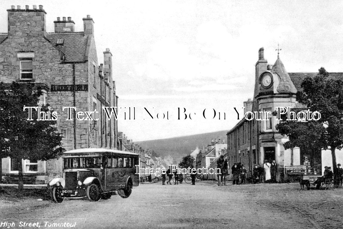 SC 2074 - High Street, Tomintoul, Banffshire, Scotland