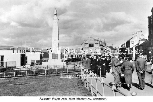 SC 2088 - Albert Road & War Memorial, Gourock, Scotland