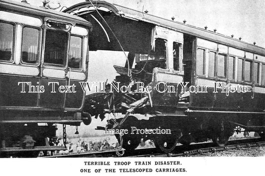 SC 2112 - Troop Train Disaster, Gretna, Quinrinshill, Scotland 1915 WW1