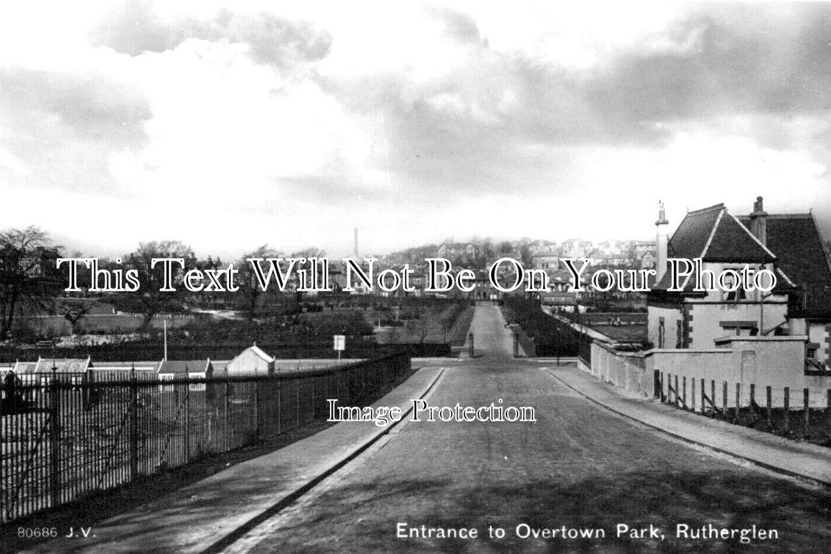 SC 2155 - Entrance To Overtown Park, Rutherglen, Scotland