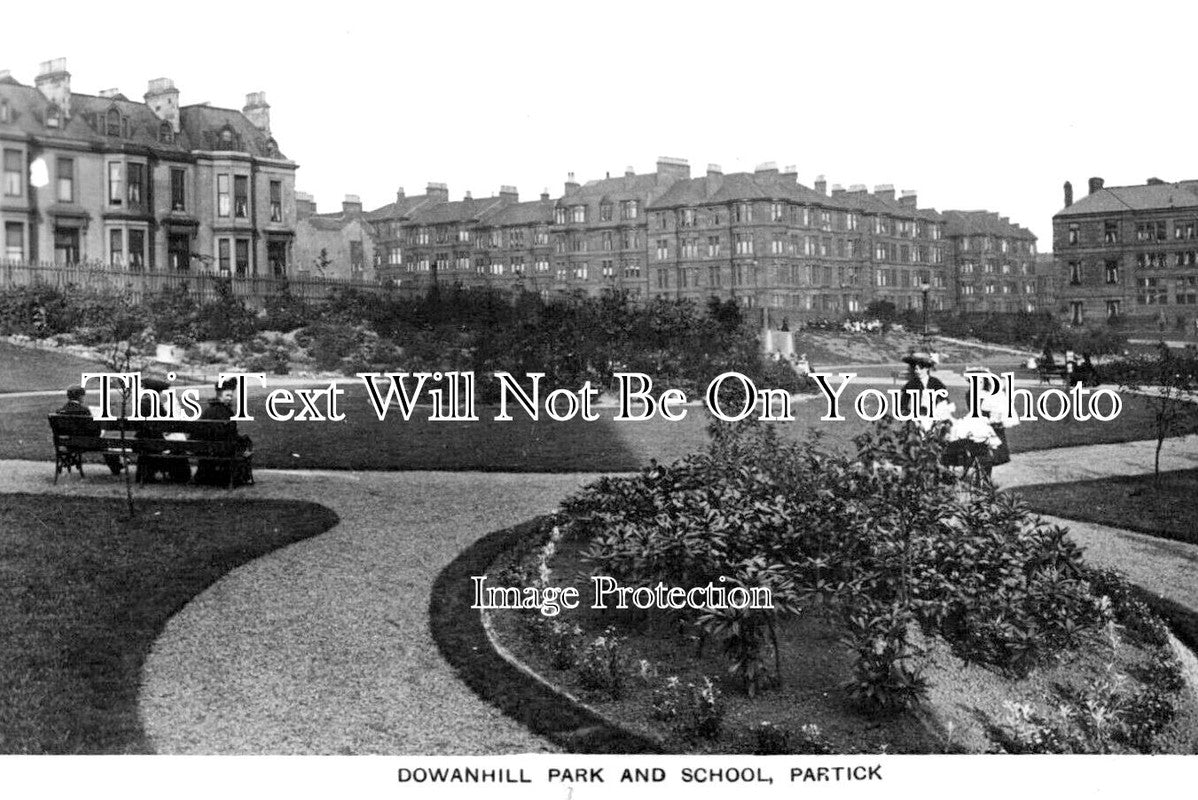 SC 2159 - Dowanhill Park & School, Partick, Glasgow, Scotland