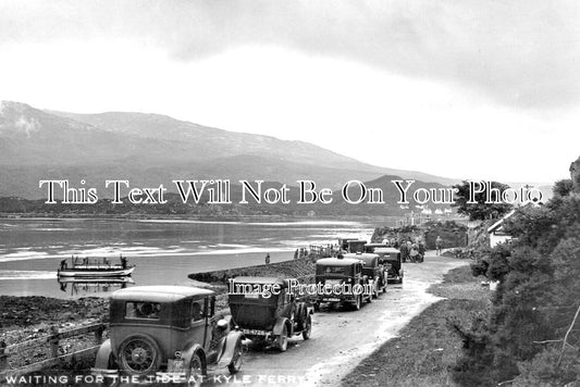 SC 2174 - Waiting For The Tide, Kyle Ferry To Skye, Scotland c1934