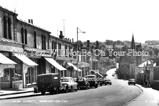 SC 2185 - High Street, Newport On Tay, Fife, Scotland c1959