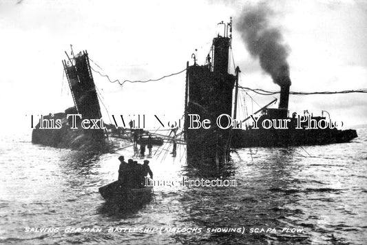 SC 22 - Salving German Battleship Scapa Flow, Orkneys, Scotland