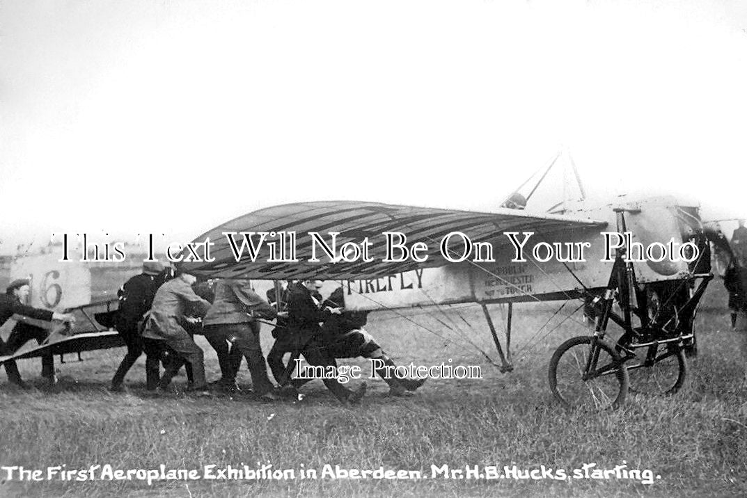 SC 2227 - Aeroplane Exhibition In Aberdeen, BC Hucks, Scotland 1926