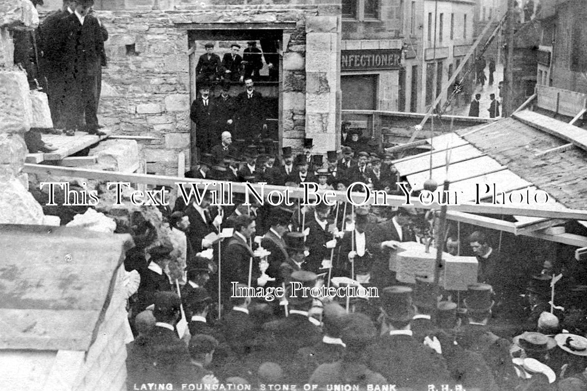 SC 2315 - Foundation Stone Of Union Bank, Commercial Street, Lerwick