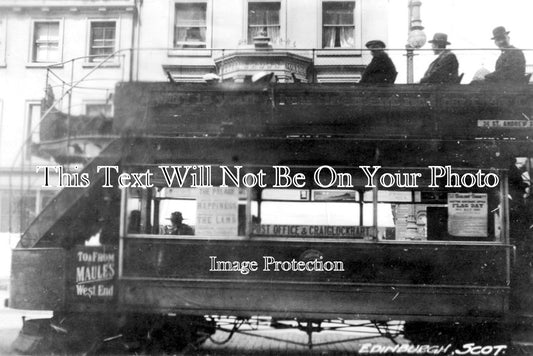 SC 2317 - Post Office & Craiglockhart Tram Car, Edinburgh, Scotland