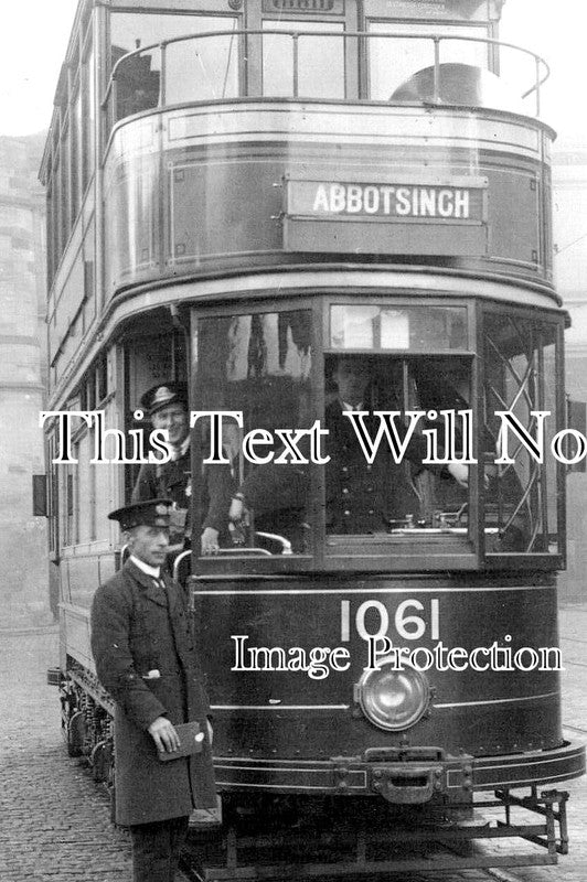 SC 2319 - Abbotsinch Bound Tram Car No1061, Paisley, Scotland