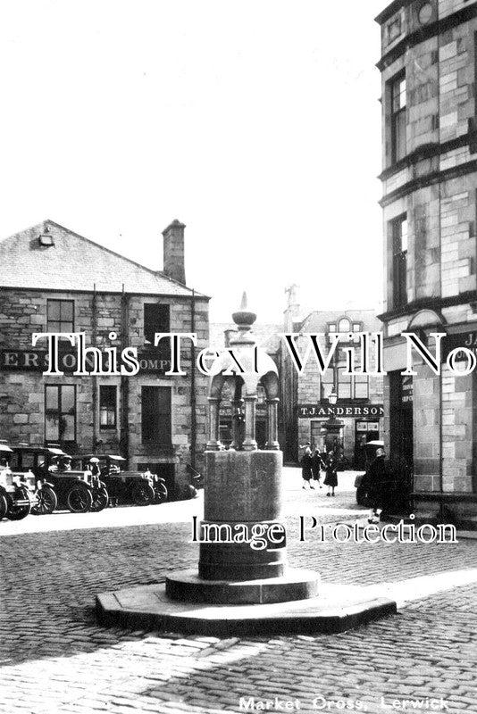 SC 2327 - Market Cross, Lerwick, Scotland c1929